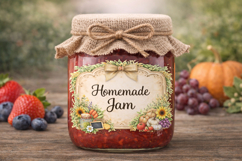 Farmers Market Clipart Rustic Watercolor Sign Labels Product Image 5