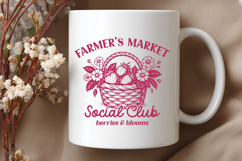 Farmer's Market Social Club SVG - Strawberry Basket PNG Product Image 3