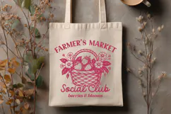 Farmer's Market Social Club SVG - Strawberry Basket PNG Product Image 2