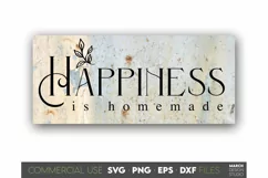 Farmhouse Sign SVG, Farmhouse Happiness SVG, Homemade SVG Product Image 1