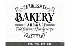 Farmhouse Sign SVG, Bakery Handmade SVG, Market Sign SVG PNG Product Image 2