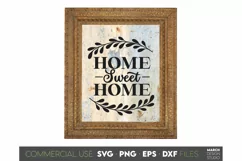 Farmhouse Sign SVG, Home Sweet Home SVG, Welcome Sign SVG Product Image 1