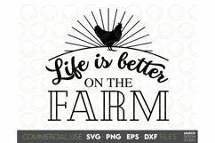 Farmhouse Sign SVG, Home Sweet Home SVG, Life On The Farm Product Image 2