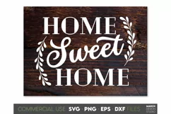 Farmhouse Sign SVG, Home Sweet Home SVG, Welcome Sign SVG Product Image 1