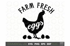 Farmhouse Market Sign SVG, Farm Fresh Eggs SVG PNG DXF EPS Product Image 2