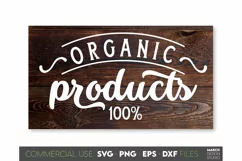 Farmhouse Sign SVG, Organic Products SVG, Market Sign SVG Product Image 1