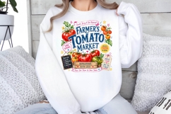 Farmers Tomato Market Retro Sublimation PNG Design Product Image 2