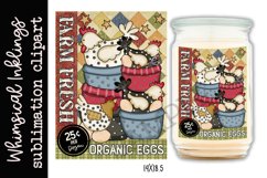 Farm Fresh Organic Eggs-Chicken Sublimation Product Image 1
