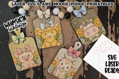 Farm Friends Bread Board Magnets Modge Podge SVG's and Print Product Image 1