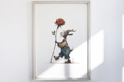 Farmhouse Animal And Roses Clipart Product Image 5