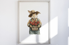 Farmhouse Animal And Roses Clipart Product Image 5
