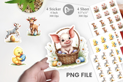 Baby Animals Easter Sticker Product Image 1