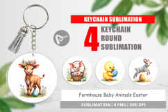 Baby Animals Easter Keychain Product Image 1