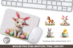Baby Animals Easter Mouse Pad Product Image 1