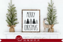 Merry Christmas, Plaid Trees, Christmas Designs Product Image 1