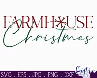 Farmhouse Christmas Snowflake Farmhouse Sign Svg Product Image 2