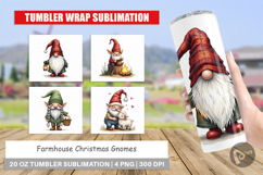 Farmhouse Christmas Gnomes Tumbler Product Image 1