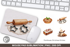 Farmhouse Christmas Kitchen Mouse Pad Product Image 1