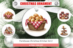 Farmhouse Christmas Kitchen Ornament Product Image 1