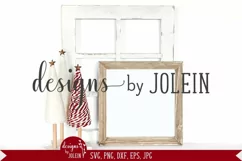 Christmas Square Sign Mockup, Christmas Mockup, Trees Product Image 1