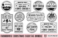 Farmhouse Christmas Sign SVG Design Bundle Product Image 1