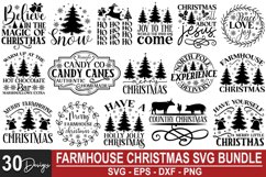 Farmhouse Christmas SVG Bundle - High Quality SVG Design Product Image 1