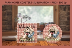 Farmhouse Kitchen Towel, Chicken Coop, Sublimation Png Product Image 2