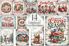 Farmhouse Cozy Christmas Sublimation Bundle Product Image 1
