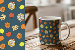 Sweet Honey &amp; Autumn Harvest Seamless Patterns Product Image 3