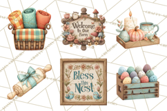 Farmhouse Decor PNG Rustic Country Clipart Printable Icons Product Image 6