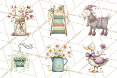 Farmhouse Decor PNG Rustic Country Clipart Printable Icons Product Image 9