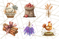 Farmhouse Decor PNG Rustic Country Clipart Printable Icons Product Image 5
