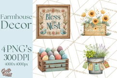 Farmhouse Decor PNG Rustic Country Clipart Printable Icons Product Image 1