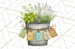 Farmhouse Decor PNG Rustic Country Clipart Printable Icons Product Image 5