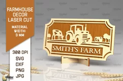 Farmhouse Decor Laser Cut. Farmhouse Sign SVG Product Image 1