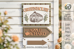 Farmhouse Directional Signs Bundle Laser Cut. Farm Decor SVG Product Image 13