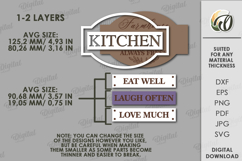 Farmhouse Directional Sign Laser Cut. Kitchen Wall Decor SVG Product Image 2