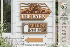 Farmhouse Directional Signs Bundle Laser Cut. Farm Decor SVG Product Image 10