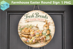 Farmhouse Easter Round Sign Product Image 1