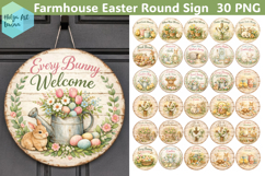 Spring Easter Round Sign Mega Bundle Product Image 2