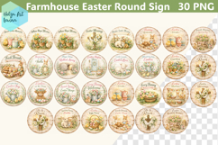 Spring Easter Round Sign Mega Bundle Product Image 3