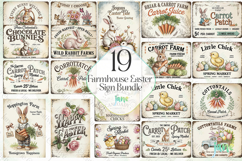 Farmhouse Easter Sign Bundle Product Image 1