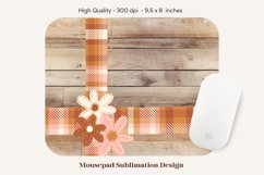 Farmhouse Flower Mouse Pad  Floral Sublimation Mouse Pad 