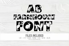 Farmhouse Font Svg | Installable Font | Farm Animal Letters Product Image 2