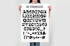 Farmhouse Font Svg | Installable Font | Farm Animal Letters Product Image 3