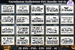 Farmhouse Halloween Sign SVG Bundle | Halloween Decor Sign Product Image 1