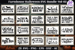 Farmhouse Halloween Sign SVG Bundle | Spooky Halloween Sign Product Image 1