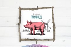 Farmhouse Illustration Papercut Product Image 1
