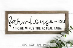 farmhouse svg, farmhouse ish svg, farmhouse - ish, sign svg Product Image 1