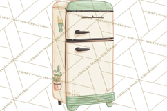 Farmhouse Kitchen Clipart, Rustic Kitchen Appliances PNG Product Image 2